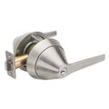 Marks Usa Grade 1 Cylindrical Lock, F-Storeroom, 195SS-LifeSaver, Round Rose, Satin Stainless Steel, 2-3/4 195SSF-32D